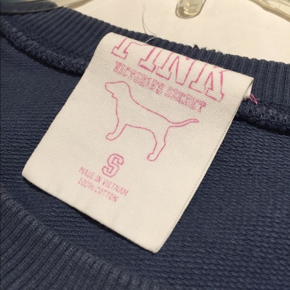 🆚 Victoria’s Secret PINK Sweatshirt Sz S - Picture 2 of 3